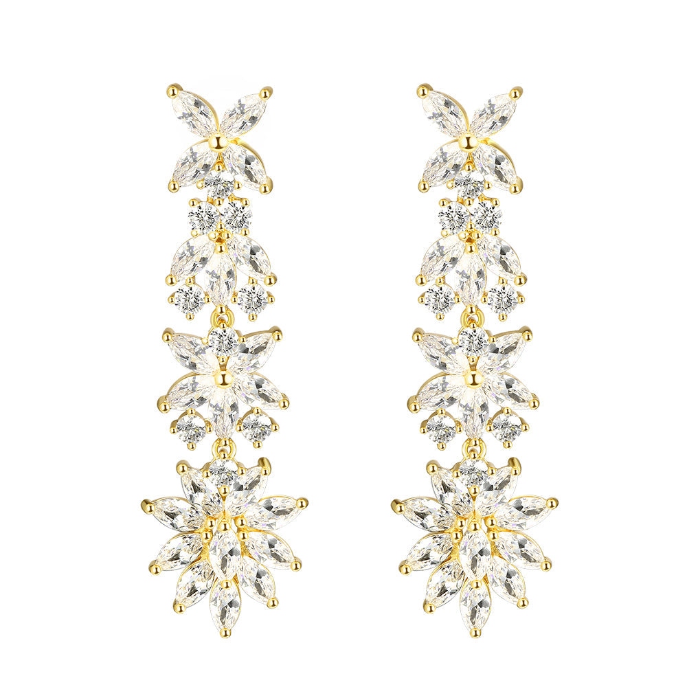 Cubic Zirconia Dangle Earrings