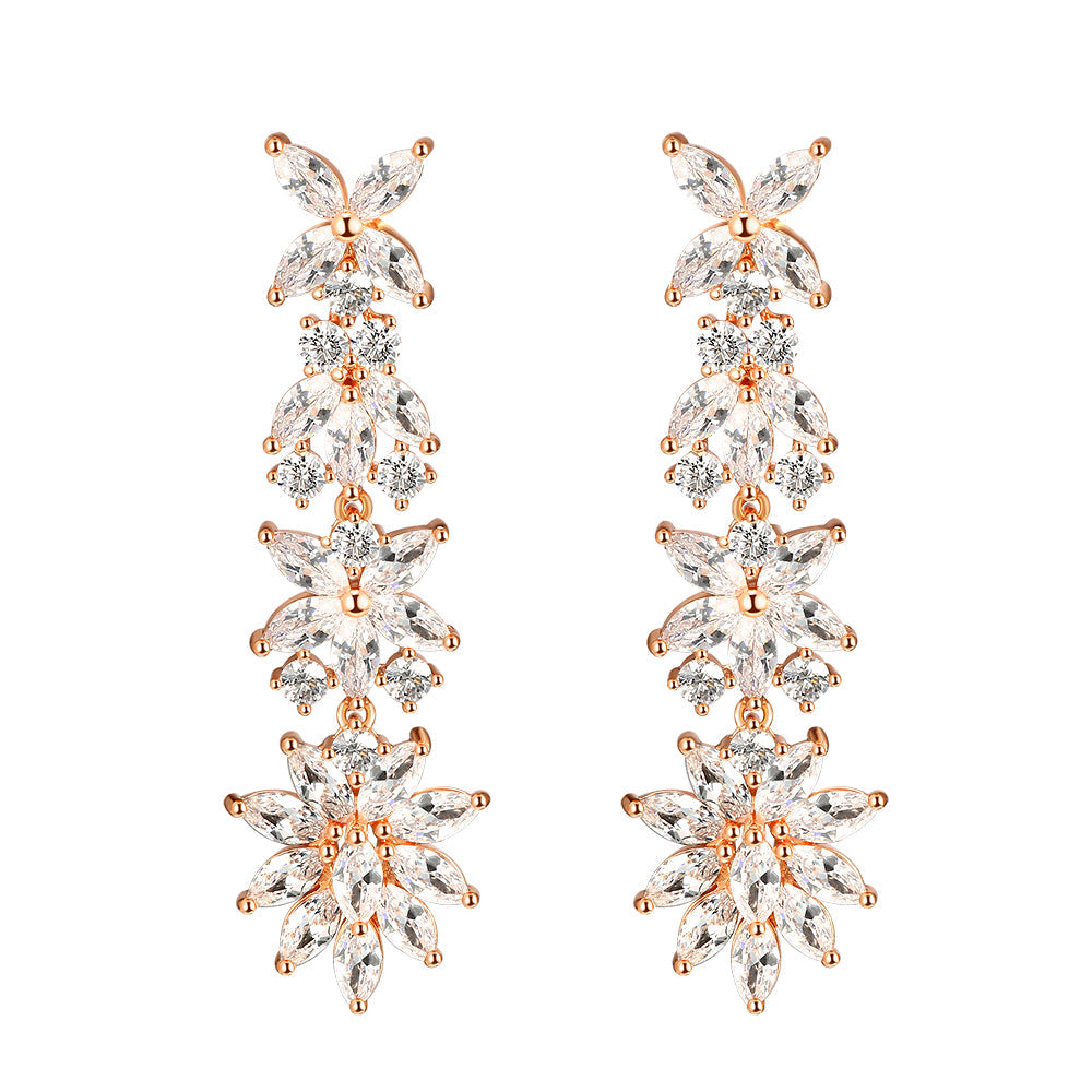 Cubic Zirconia Dangle Earrings