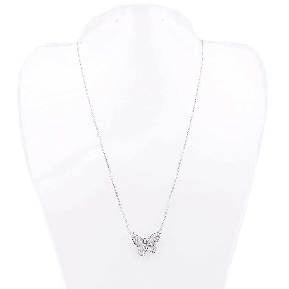 16'' Butterfly Pendant Necklace