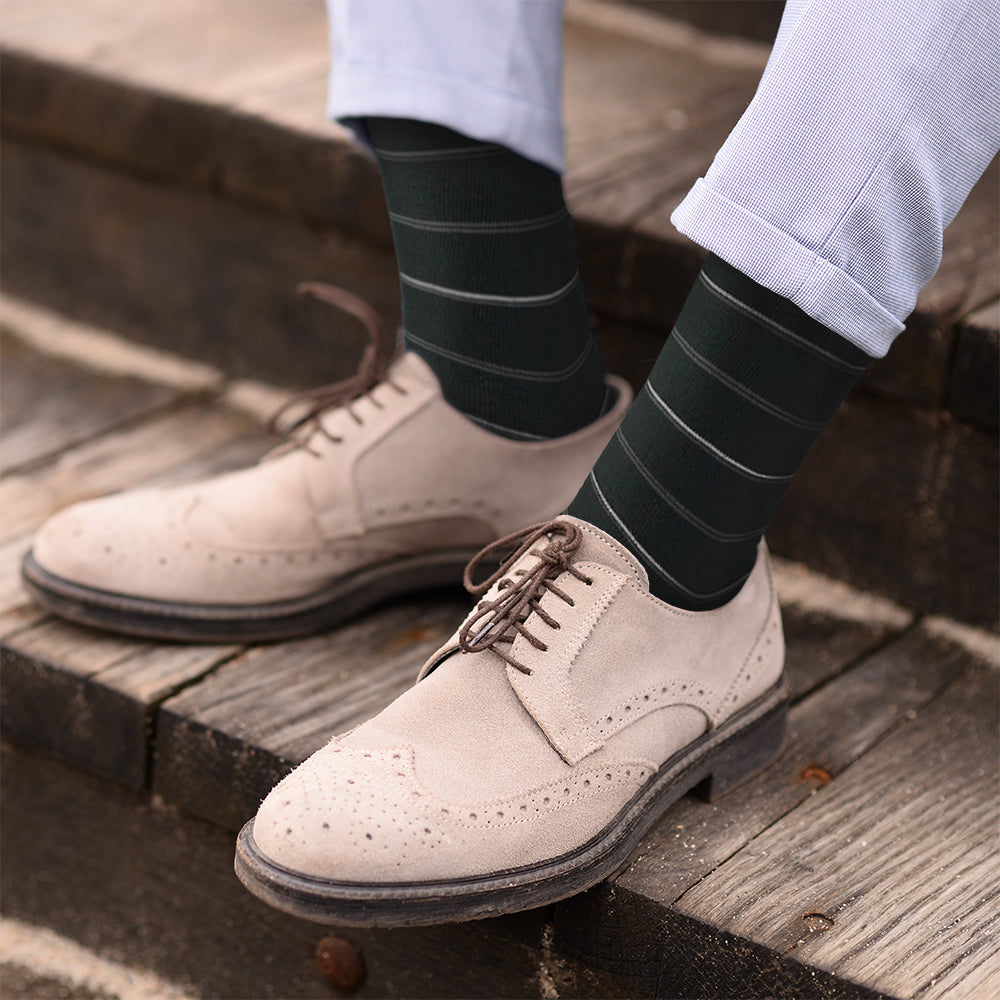 Lavencious Premium Men's Soft and Comfort Bamboo Fiber Crew Dress Socks for Men Shoe Size 7-13, 6 Pairs (Multi Patterns)