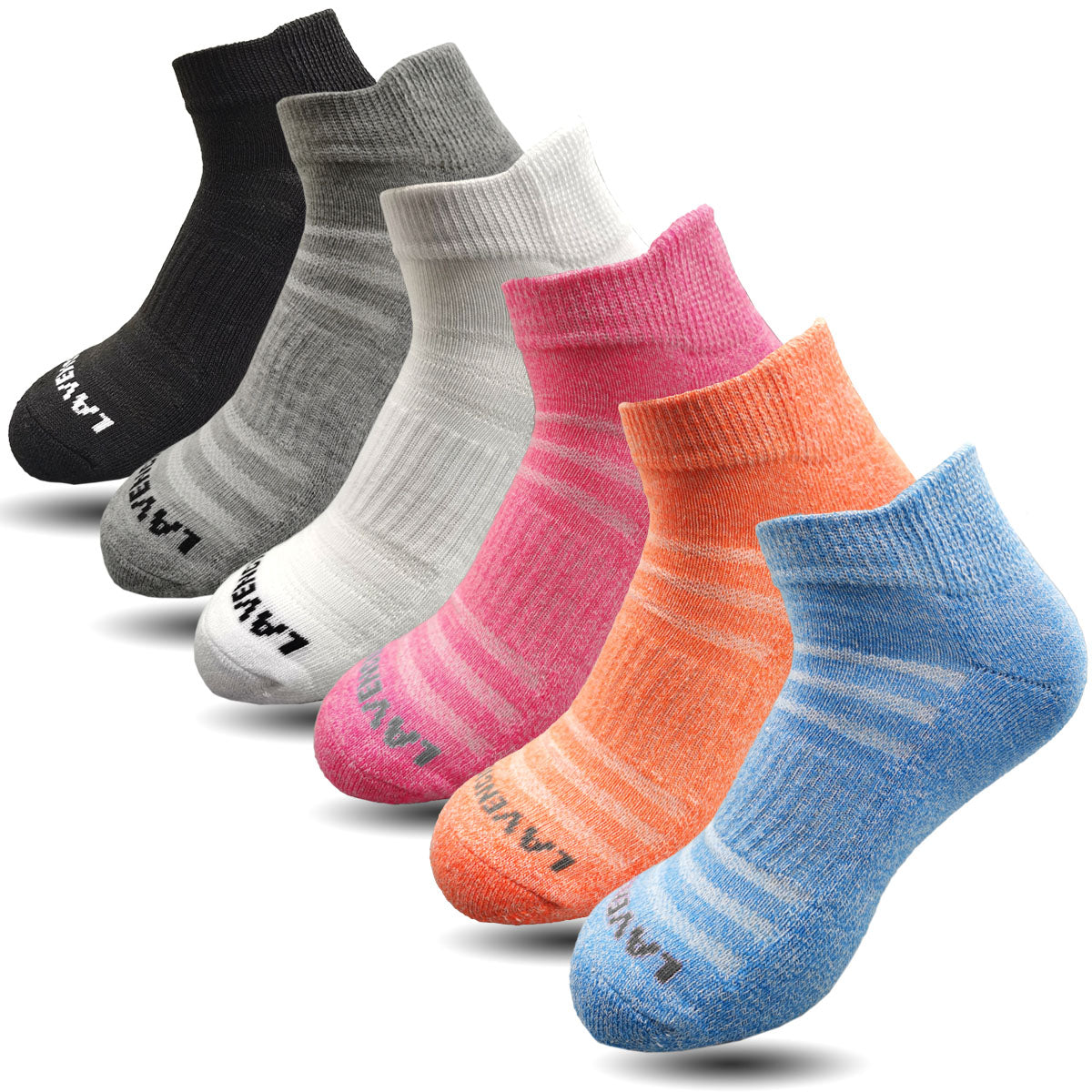 Lavencious Cushioned Low Cut Sport Ankle Athletic Socks for Women, 6 P –  LAVENCIOUS