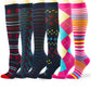 Lavencious Compression Socks 6 Pairs 8-15mmHg for Women Medium Size Shoe Size 6-10