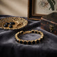 Lavencious 14K Gold Plated With Black Cubic Zirconia Tennis Bracelets