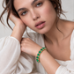 Lavencious 14K Gold Plated With Green Cubic Zirconia Tennis Bracelets