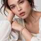 Lavencious 14K Gold Plated With Pink Cubic Zirconia Tennis Bracelets