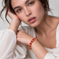 Lavencious 14K Gold Plated With Red Cubic Zirconia Tennis Bracelets
