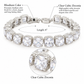 Lavencious Rhodium Plated With Clear Cubic Zirconia Tennis Bracelets