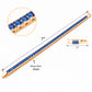 Lavencious Gold Plated with 4mm Emerald Blue Princess Cut AAAAA Cubic Zirconia Tennis Bracelets