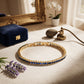 Lavencious Gold Plated with 4mm Emerald Blue Princess Cut AAAAA Cubic Zirconia Tennis Bracelets