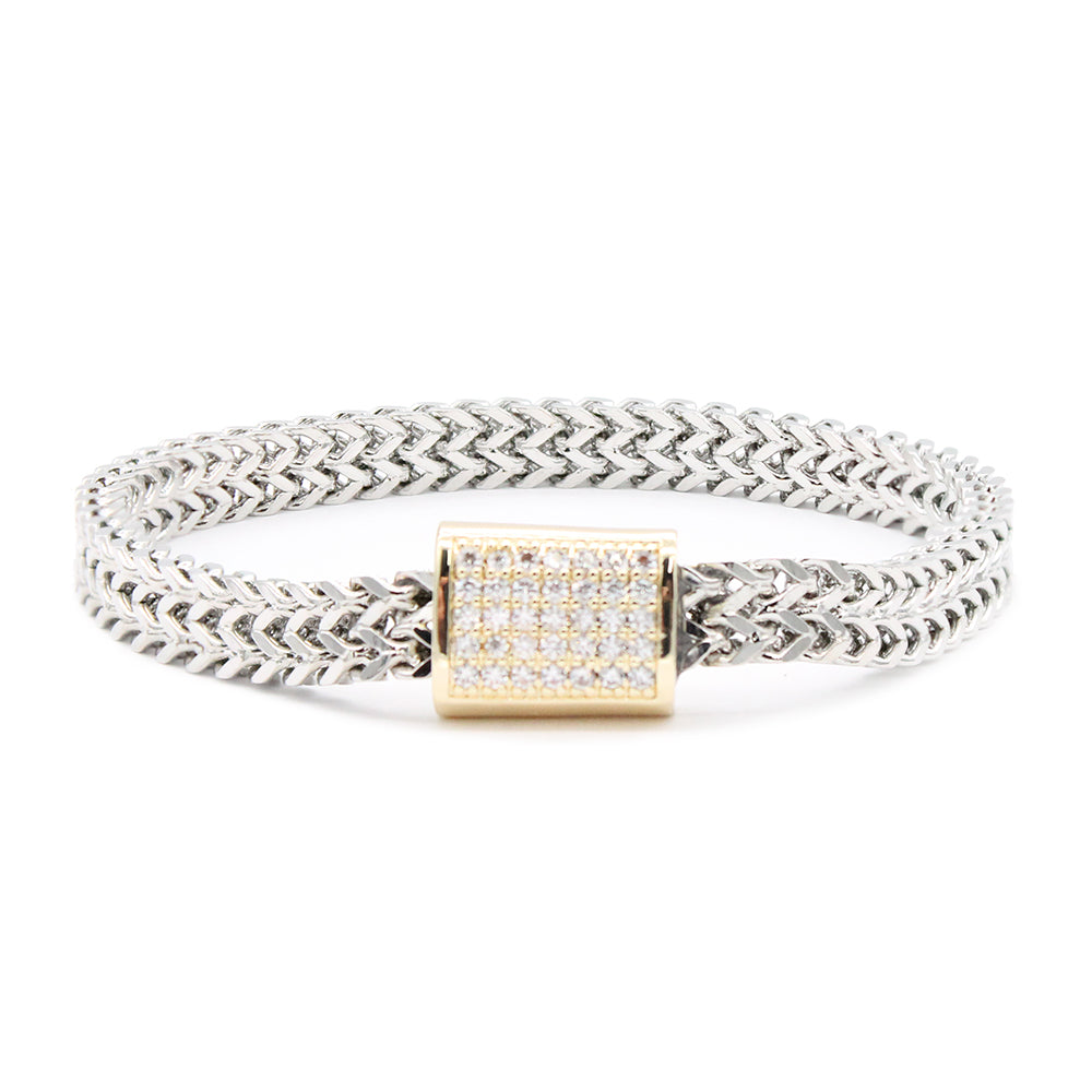 Lavencious Two-Tone Breacelets 7.5''