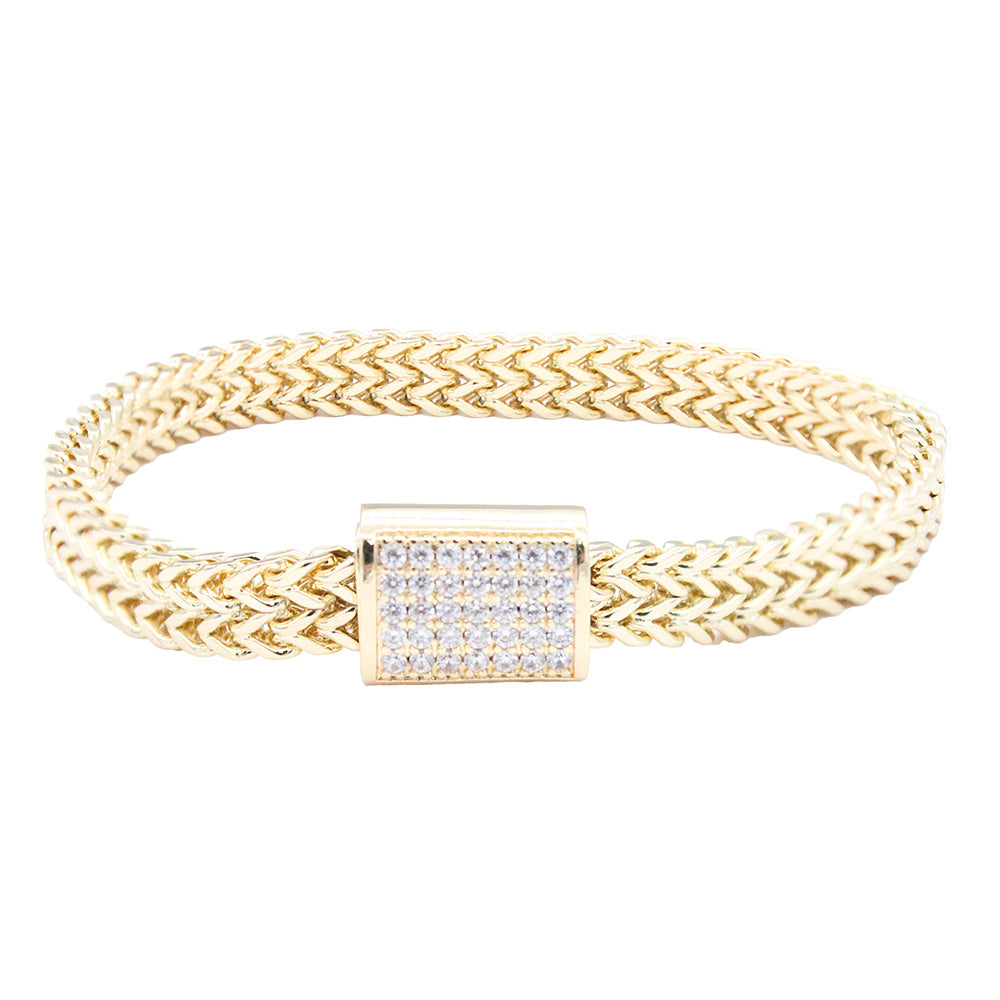 Lavencious 14K Gold Plated Magnetic Bracelets 7.5''