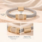 Lavencious Two-Tone Magnetic Bracelet, 7.5''