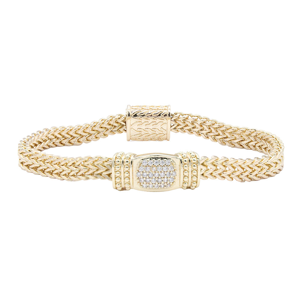 Lavencious 14K Gold Plated Magnetic Bracelets 7.5''