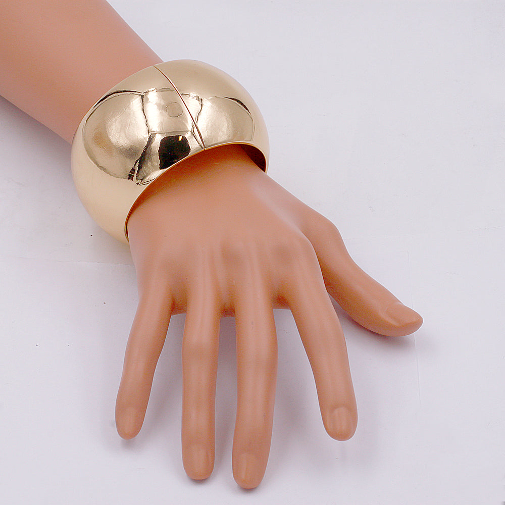 Lavencious 18K Gold/ Rhodium Plated Hinged Bangles Bracelets