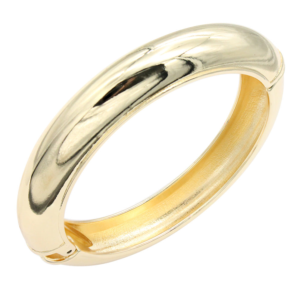 Lavencious 18K Gold/ Rhodium Plated Hinged Bangles Bracelets 3 Pcs Set