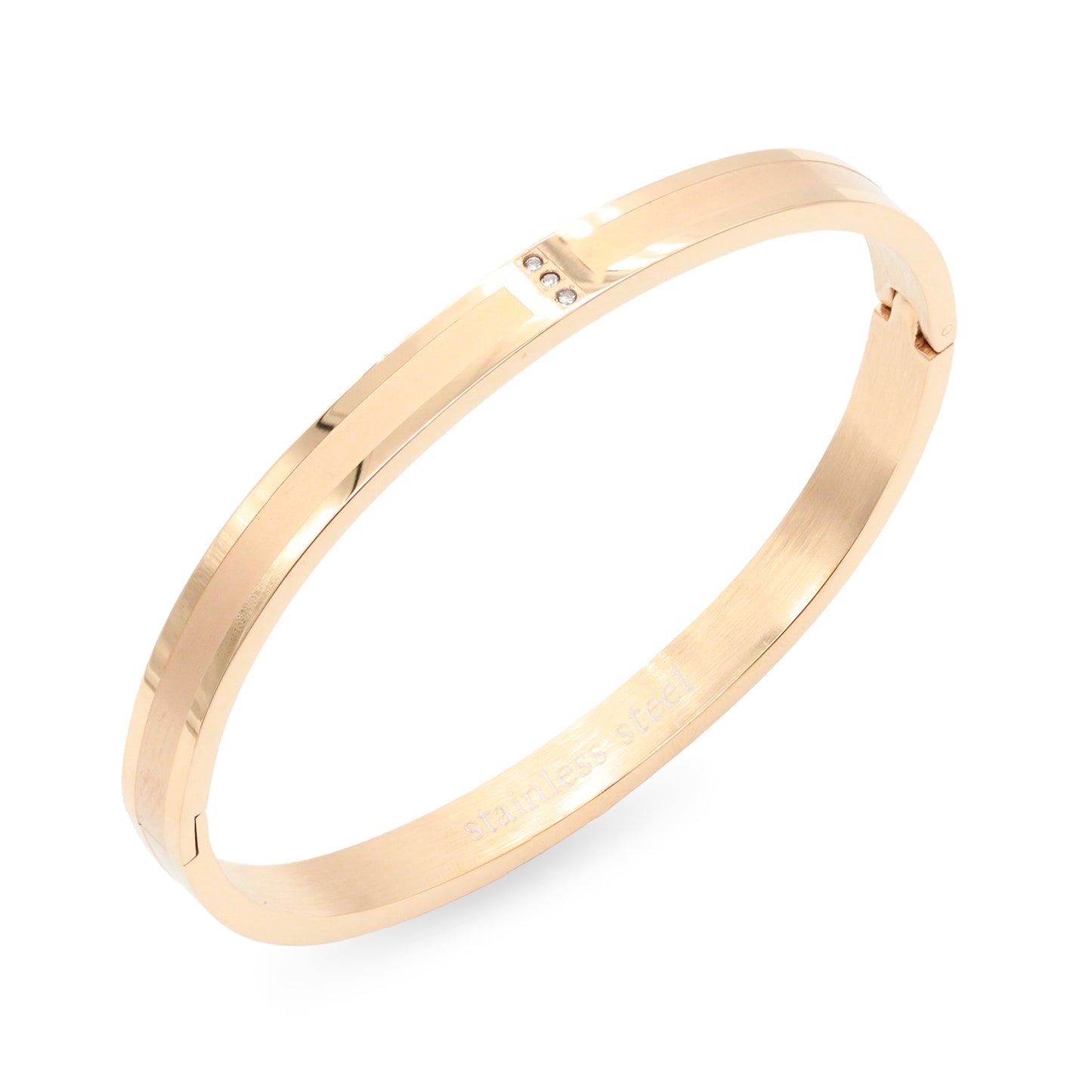 Stainless Steel Bangle Bracelets 3 Pcs Set