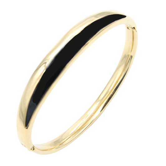 Stainless Steel Hinged Bangle Bracelets. 6mm Width