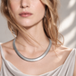 Lavencious Rhodium Color 16''+2'' Chain Necklace