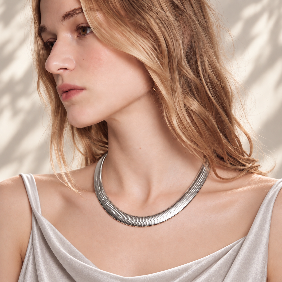 Lavencious Rhodium Color 16''+2'' Chain Necklace