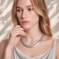 Lavencious Rhodium Color 16''+2'' Chain Necklace