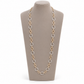 Lavencious 14K Gold Plated Two-Tone Plated Toggle Oval Necklace