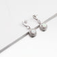 Lavencious Sterling Silver With Square White Opal Earrings