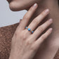 Lavencious Solid 925 Sterling Silver Evil Eye Ring with Gold Plated, Evil Eye with Enamel and AAA CZ Comfort Fit for Women Girls, Size 4 to 10