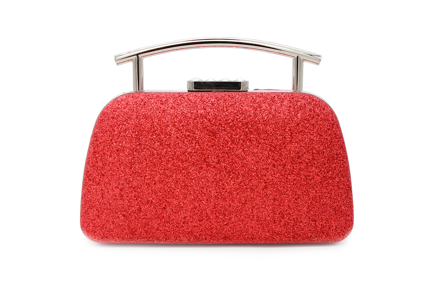 Frosted Glittering Red Prom and Cocktail Handbag