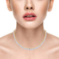 Lavencious Gold Plated with Clear AAA CZ Tennis Necklace