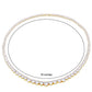 Lavencious Gold Plated with Clear AAA CZ Tennis Necklace