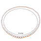 Lavencious Rose Gold Plated with Clear AAA CZ Tennis Necklace