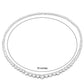 Lavencious Rhodium Plated with Clear AAA CZ Tennis Necklace