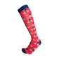 Lavencious Premium Soft and Comfort Bamboo Fiber Knee High Athletic Socks for Men Shoe Size 7-13 - 6 Pairs (Bicycle Pattern)